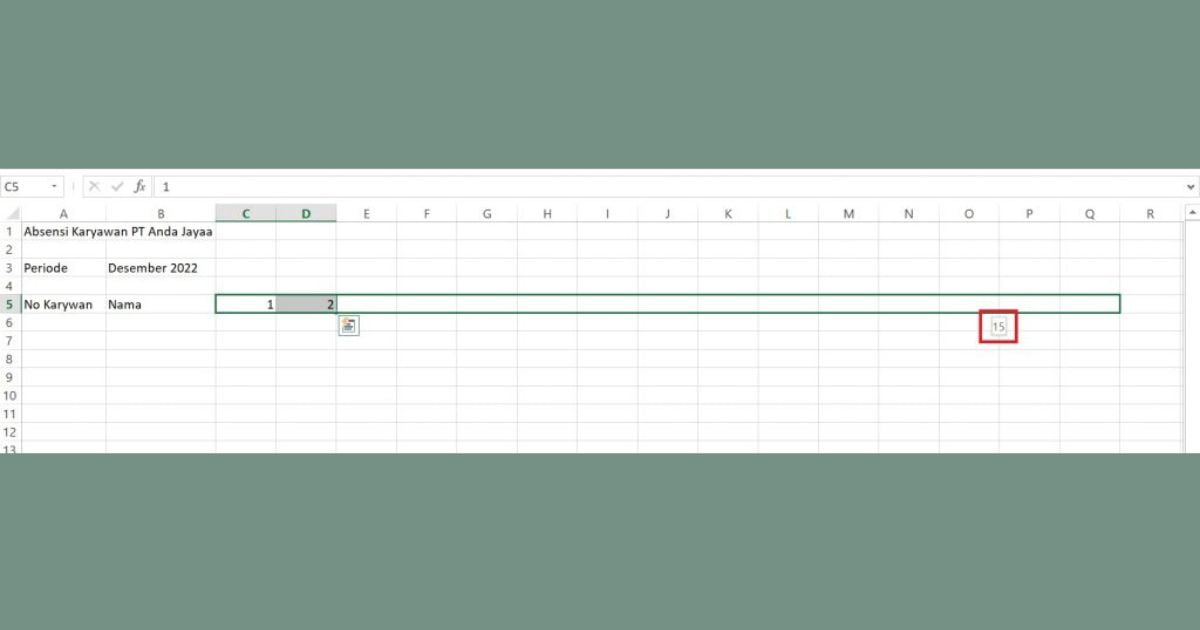 Format Absensi Karyawan Excel