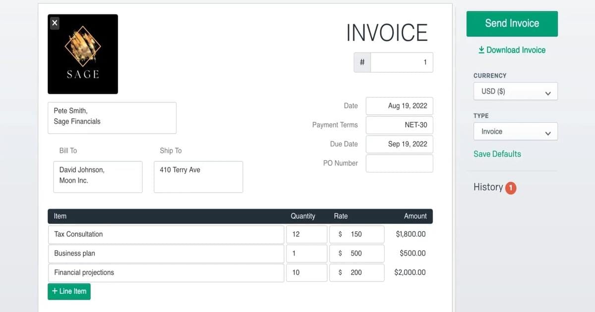 Free Invoice Generator