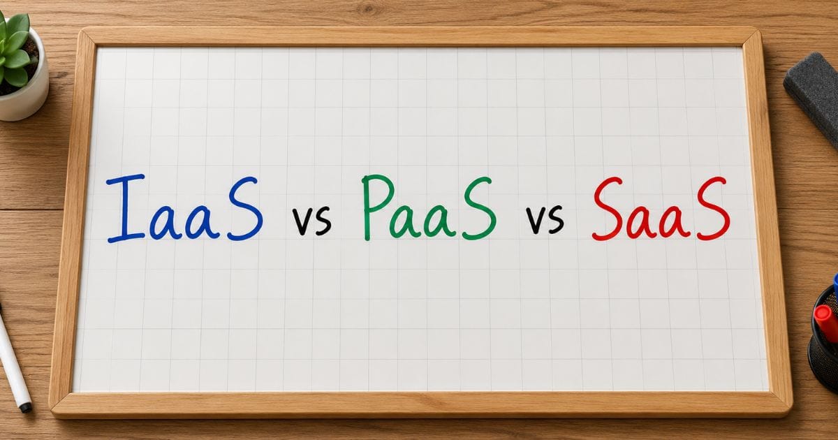 cara kerja IaaS vs PaaS vs SaaS