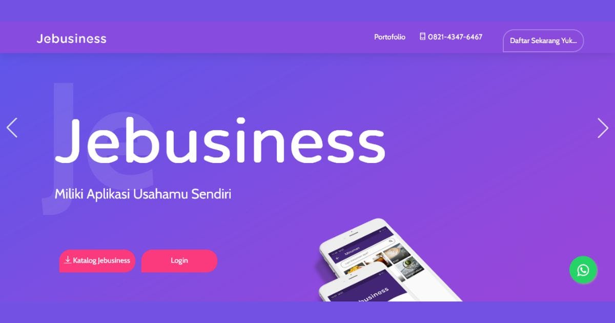 Landing Page jebusiness